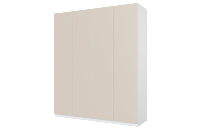 Изображение товара Шкаф 4-дверный HOFF Блокс Мун 199,3х236,4х59,6 см, белый, бежевый