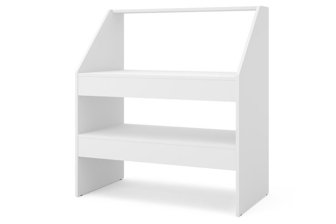 Изображение товара Полка напольная Элвис 90x99.9x50 см белый ЛДСП для дома и офиса