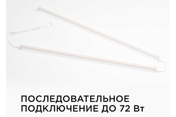 Фото 9 Светильник светодиодный APEYRON Touch 30-05, линейный, сенсор, аналог Т5, 14Вт, 230В/50Гц, 1190лм, 4000К, IP20, белый, 870х23х35мм, поликарбонат