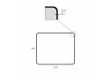 Зеркало с LED-подсветкой BOND Лофт M35ZE-10080 100х80 см