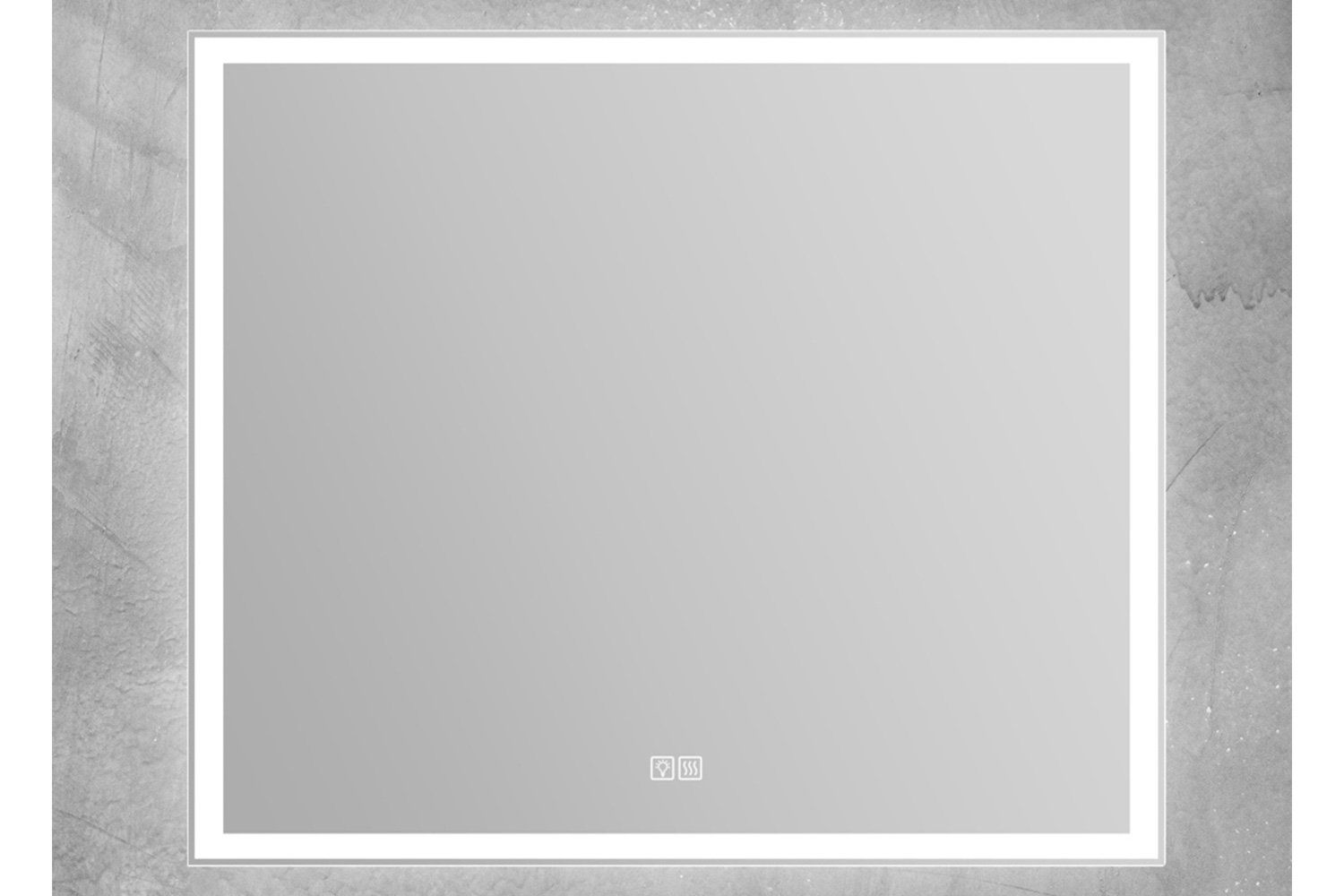 Зеркало с подсветкой BELBAGNO SPC-GRT-900-800-LED-TCH-WARM с подогревом 90х80 см