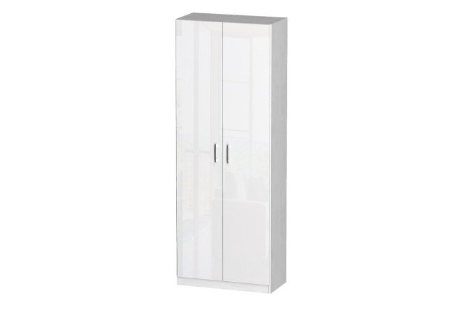 Изображение товара Шкаф с полками Лайф 80х215х40 см белый бриллиант северное дерево