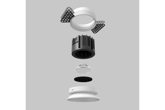 Светильник встраиваемый MAYTONI Downlight Round 8x6x8 см, LED