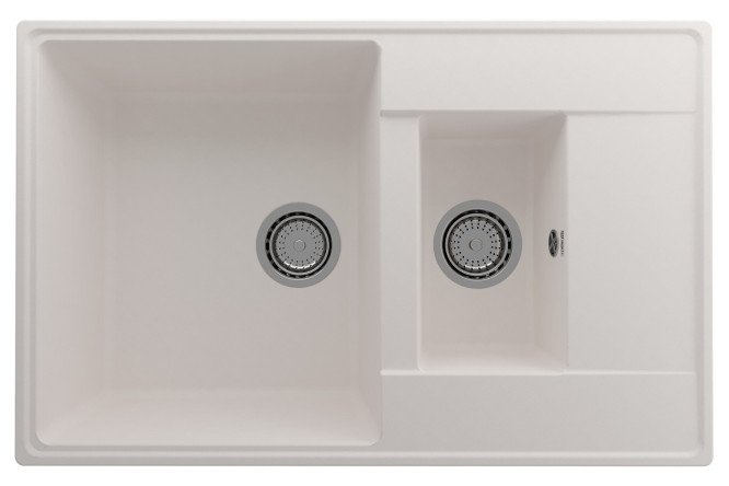 Изображение товара Мойка ULGRAN Quartz Prima 780 1,5 K-01 с крылом 50x78x20 см кварцевый композит