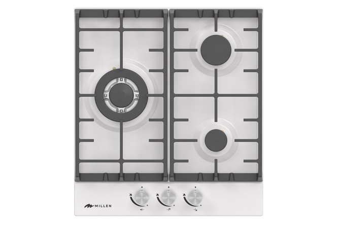 Изображение товара Газовая варочная панель MILLEN Mgh 451 wh 46 см 3 газовые зоны Эмаль