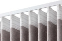 Штора HOFF Dora 180х280 см, 1 шт., цвет серый, кофейный