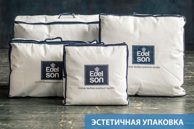 Наматрасник EDELSON Linum aqua 180х200 см