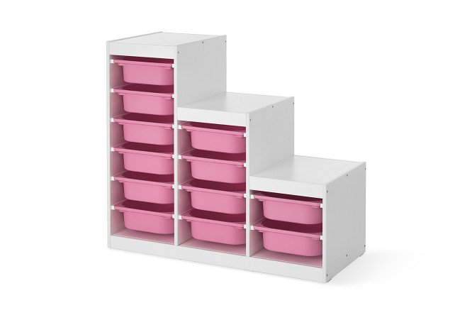 Изображение товара Стеллаж Макс с контейнерами 12 ящиков для дома офиса