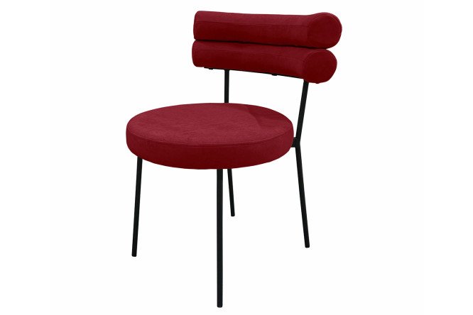 Изображение товара Стул Malta 57x75x58 см с велюровой обивкой и металлическими ножками