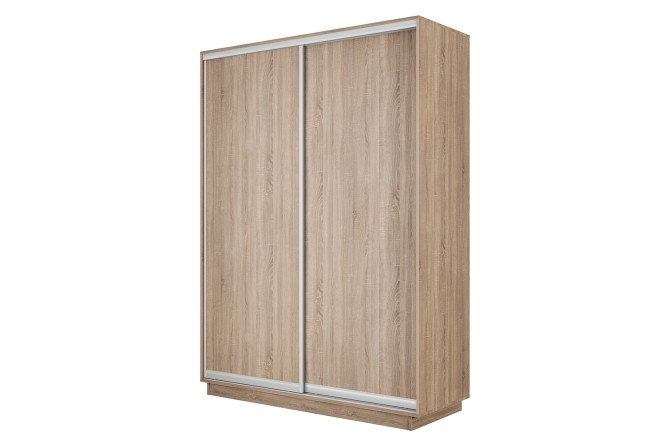 Изображение товара Шкаф-купе 2-дверный Slide-2 160х220х60 см сонома и серебро