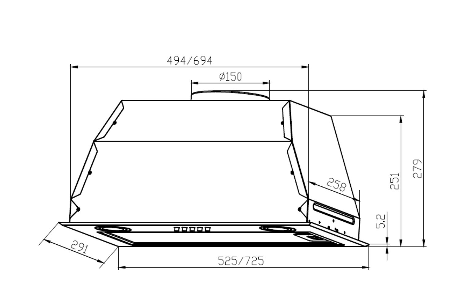 Вытяжка GS BLOC P 900