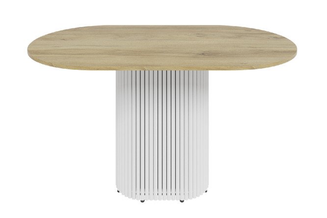 Изображение товара Стол GENGLASS Trubis oval с трубчатым подстольем 140х75х80 см