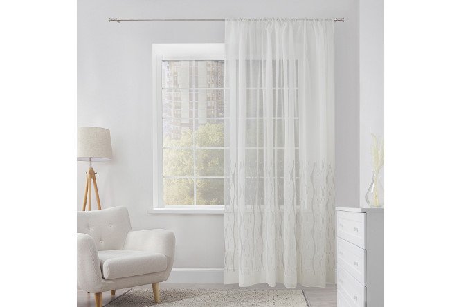 Изображение товара Тюль на ленте ESTUDI BLANCO Ulrica 300х280 см, 1 шт., цвет серый
