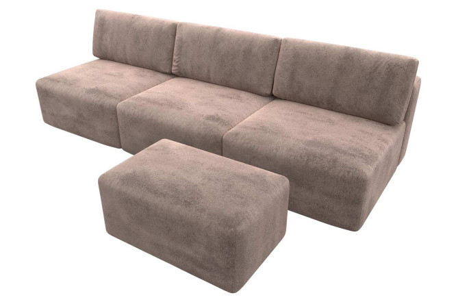 Изображение товара Диван-кровать модульный Лига 060 Лонг, с пуфом