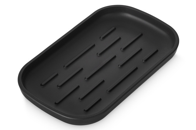 Изображение товара Мыльница Flux из АБС-пластика черный графит 11,9х1,8х13,5 см