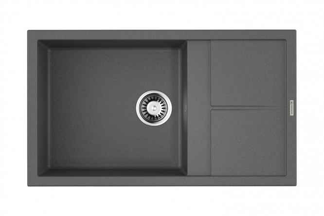 Изображение товара Мойка врезная с крылом OMOIKIRI Sumi 86-PL 4993651, платина 86х50х20 см