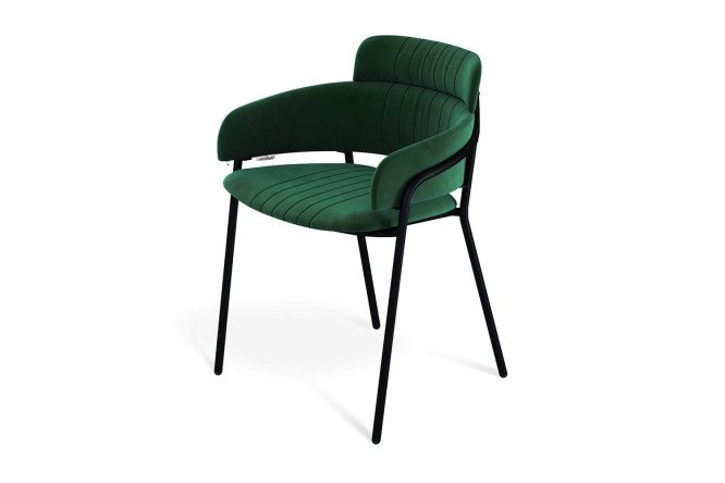 Изображение товара Стул с подлокотниками SHT-S143 из велюра и металла 55х76х58 см