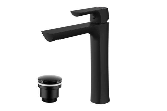 Изображение товара Смеситель для раковины LEMARK Ursus LM7209BL латунь чёрный рычажный