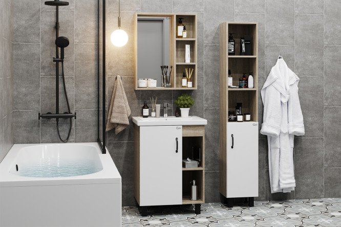 Изображение товара Ванный гарнитур  Тимбер 60, белый