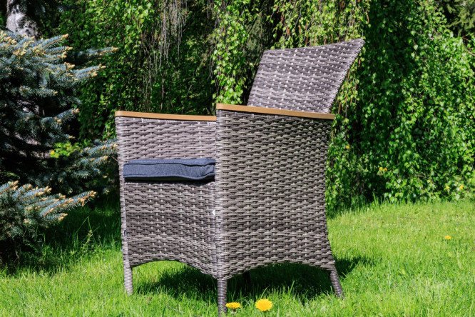 Изображение товара Кресло обеденное Amelia цвет каркаса серый, отделки серый