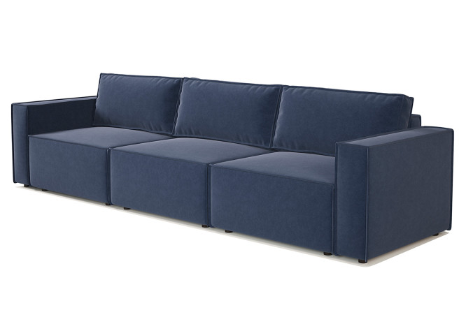 Изображение товара Модульный диван Шарм 25 327х95х70 см из велюра Ультра миднайт