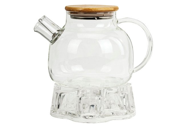 Изображение товара Заварочный чайник Бочонок с подставкой для свечи 900 мл