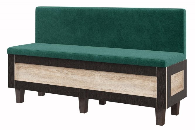 Изображение товара Кухонный уголок Кантри с подъёмным механизмом 153х88х53 см велюровая обивка