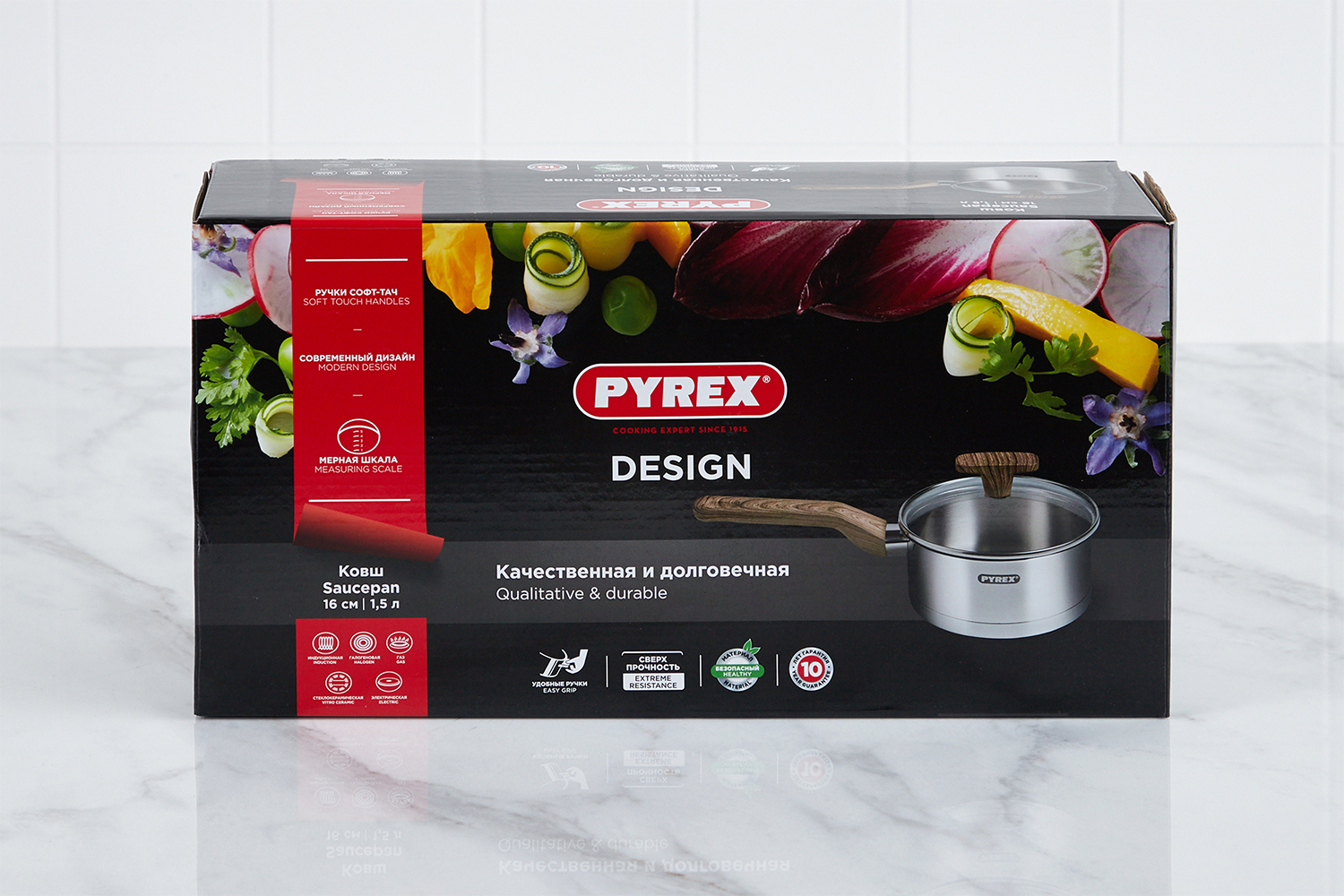 фото Ковш с крышкой design pyrex