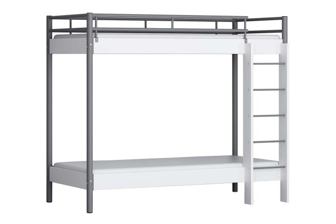 Изображение товара Кровать двухъярусная Хельга 90х200 см с серым и белым цветом