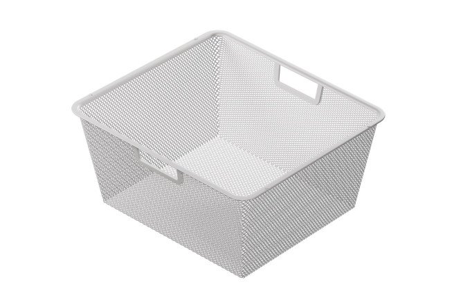 Изображение товара Мелкосеточная выдвижная корзина для шкафа Оскар 39.3х18.5х36.8 см сталь