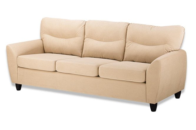 Изображение товара Диван 3-местный Наполи бежевый комфортный и стильный