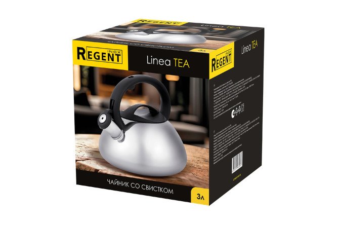 Фото 8 Чайник REGENT Inox Tea со свистком 3 л