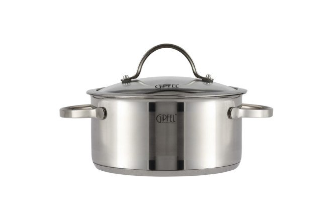 Изображение товара Кастрюля GIPFEL Victory 3 л для индукционных плит нержавеющая сталь