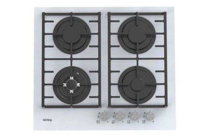 Изображение товара Газовая панель KORTING НGG 6825 59 см с 4 зонами нагрева и стеклянной поверхностью