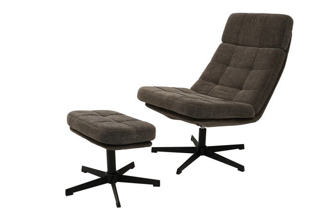 Изображение товара Кресло Леон с банкеткой - комфортное и стильное мебельное решение