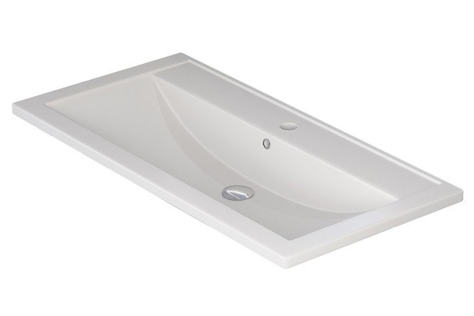 Изображение товара Раковина для ванной Foster Quartz 291030040 Полувстраиваемая, 90х17.5х45.5 см