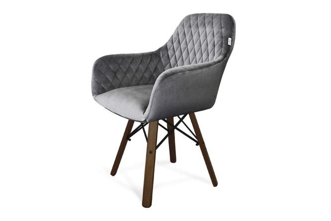 Изображение товара Современный стул SHT-ST38\/S70 с подлокотниками из велюра и массива дерева