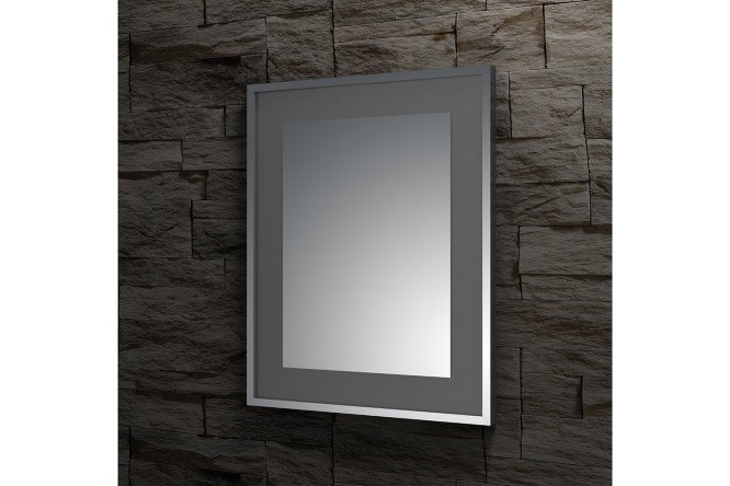 Зеркало настенное в багетной раме EVOFORM Ledside хром со встроенным LED-светильником, BY 2216 80х160 см
