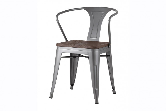 Изображение товара Стул Stool Group Tolix Wood 39х79х39 см - прочный и стильный мебель для дома и кафе