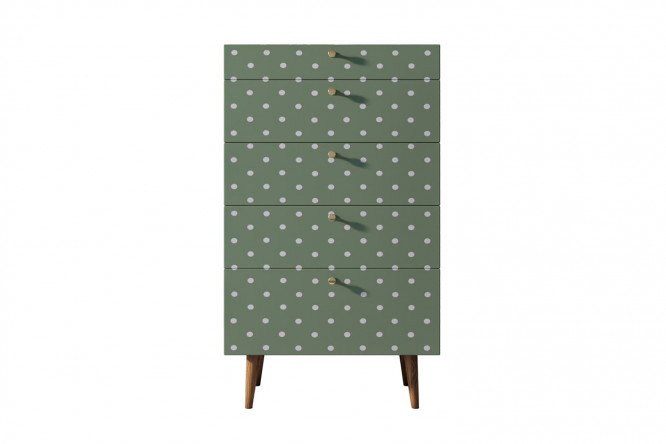 Изображение товара Комод Berber 70х120х45 см с принтом коричневый мебель для хранения