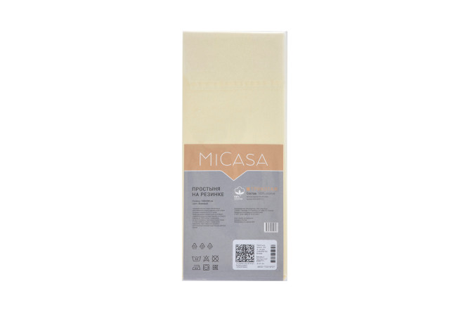 Простыня на резинке MICASA Plano Трикотаж 90х200 см