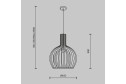 Светильник подвесной MAYTONI Modern Roots 2 кв.м., 45х71х45 см, E27