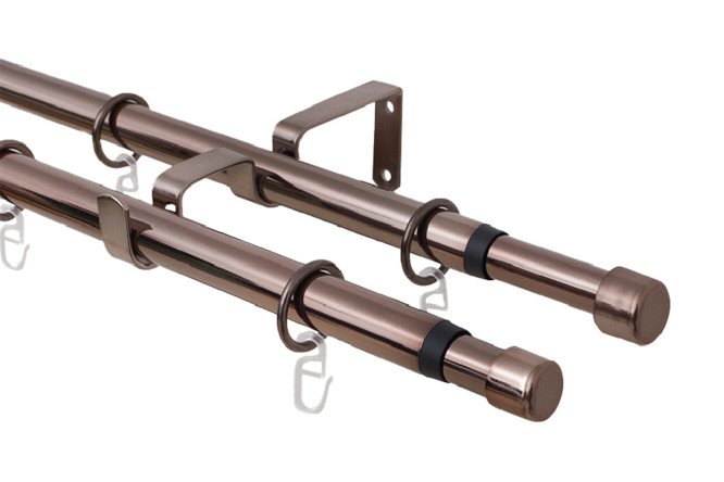 Изображение товара Карниз-телескоп двойной 56 688 раздвижной 160-300 см металлический