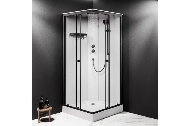 Душевая кабина AM.PM X-Joy Square W94C-403-090BT, универсальный угол 89.5х210 см
