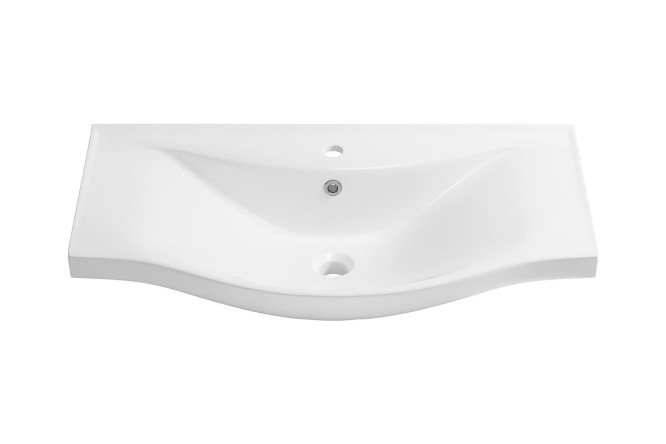 Изображение товара Подвесная раковина Bisou 151206000 - белый фарфор, 75х17.5х45 см