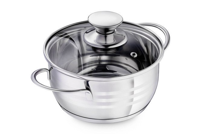Изображение товара Кастрюля с крышкой REGENT Inox Bimbo Vitro 1.5 л для различных плит