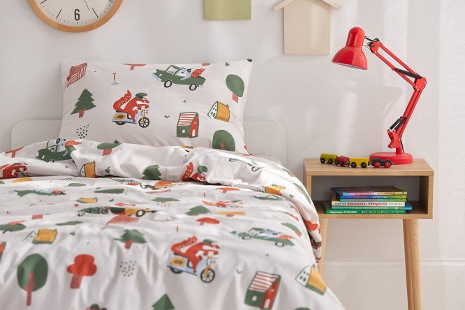 Комплект постельного белья MICASA Kids Transports 143х215 см