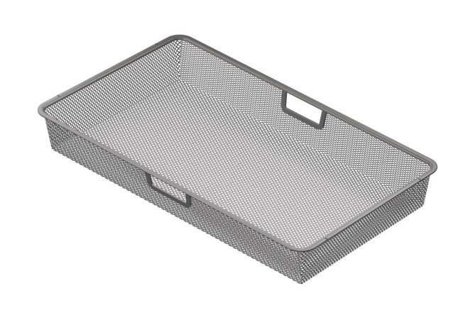 Изображение товара Мелкосеточная выдвижная корзина Оскар для шкафа 64,3х8,5х36,8 см сталь