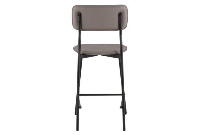 Фото 7 Стул барный Stool Group Mikkie 43х92х49.5 см, цвет обивки серый, ножек чёрный