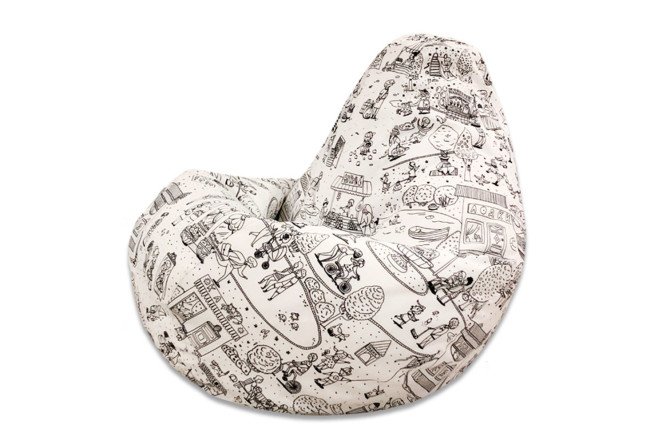 Изображение товара Кресло-груша Раскраска XL (Стандартное)